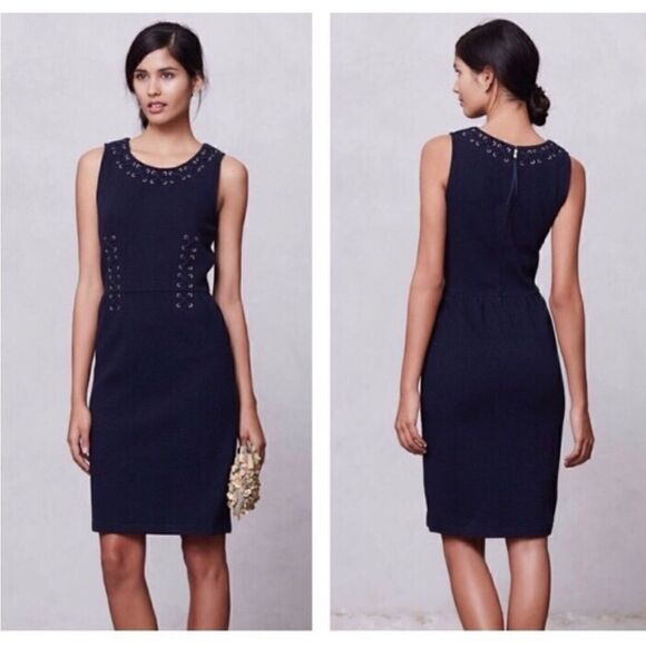 Anthropologie Leifnotes Lace Up Dress - Picture 1 of 8